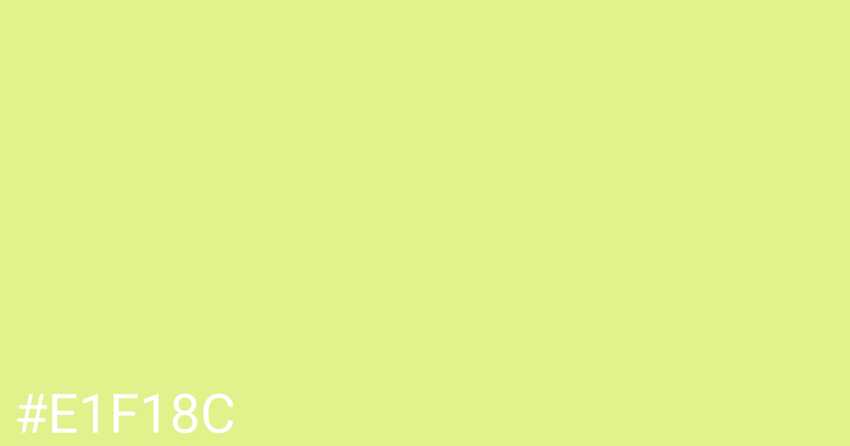 Hex color #e1f18c graphic