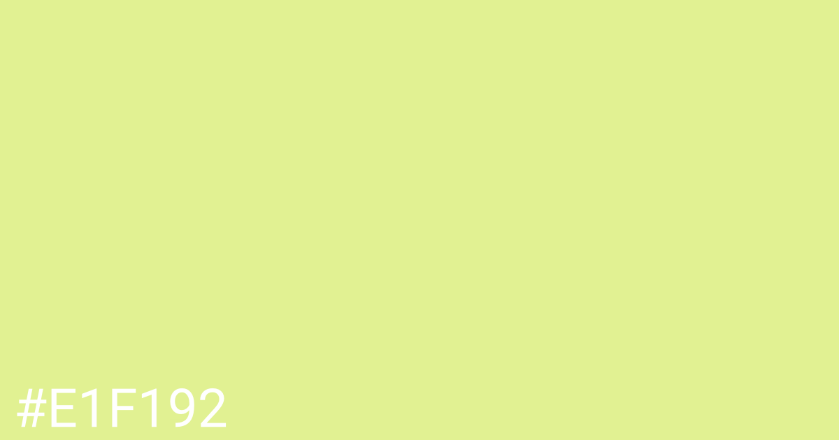 Hex color #e1f192 graphic