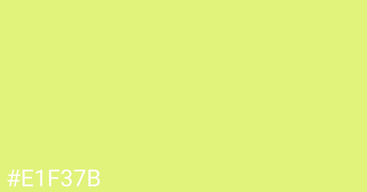 Hex color #e1f37b graphic