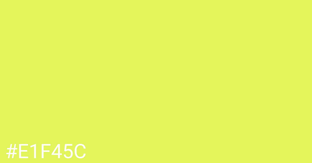 Hex color #e1f45c graphic