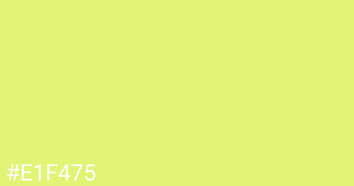 Hex color #e1f475 graphic