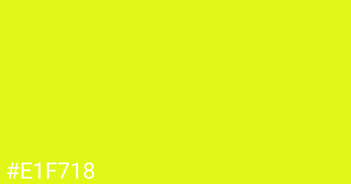 Hex color #e1f718 graphic