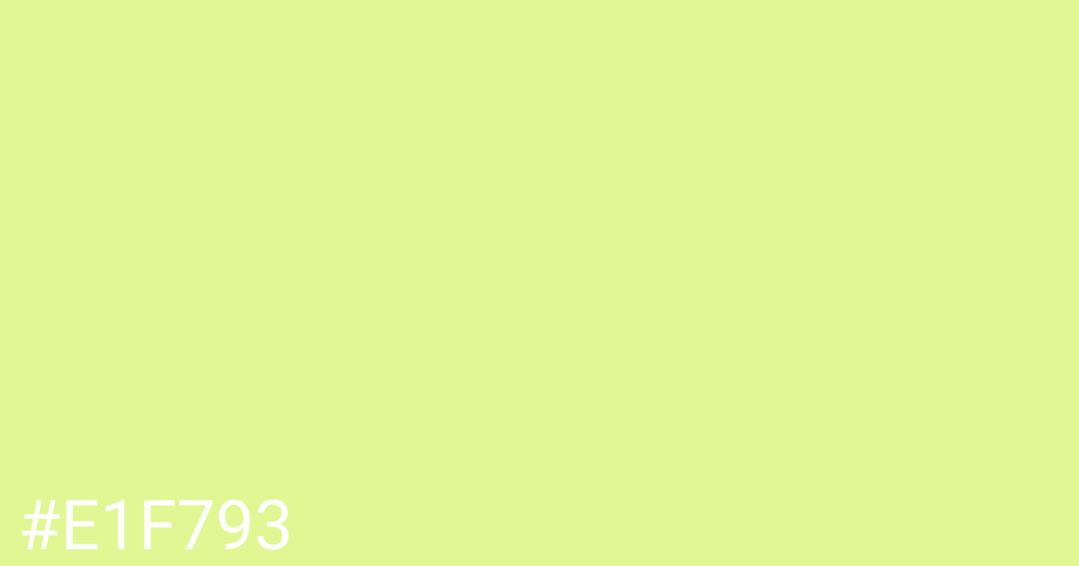 Hex color #e1f793 graphic