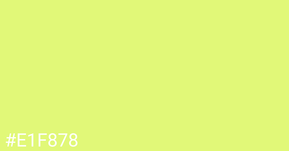 Hex color #e1f878 graphic