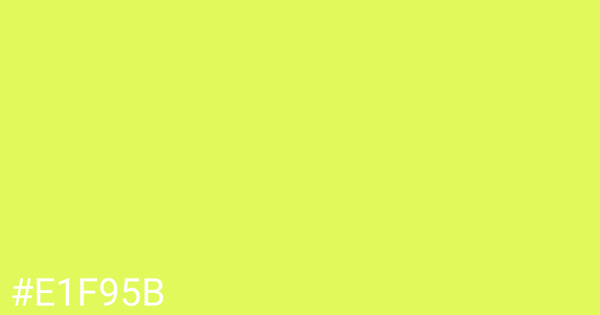 Hex color #e1f95b graphic