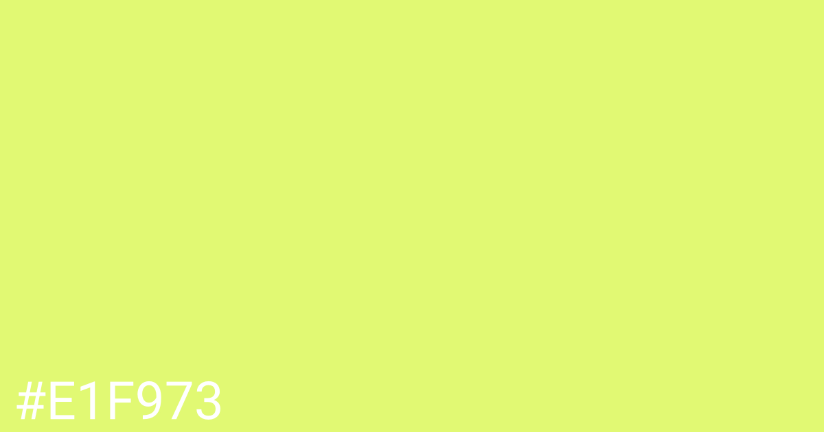 Hex color #e1f973 graphic