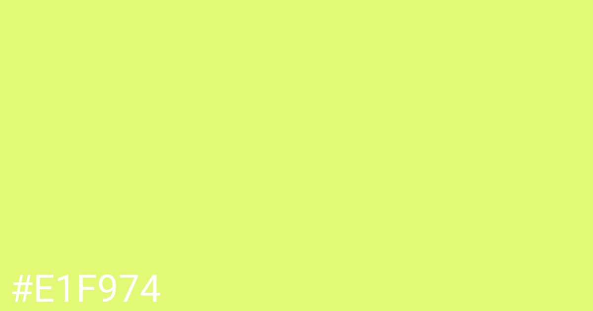 Hex color #e1f974 graphic