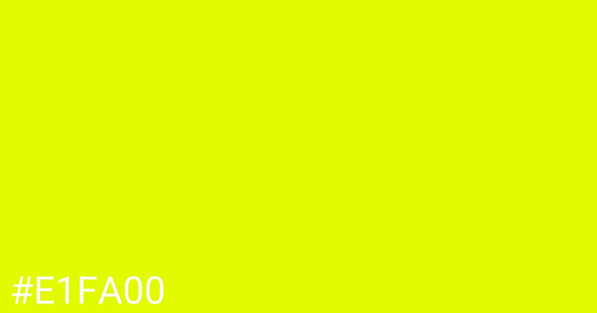 Hex color #e1fa00 graphic