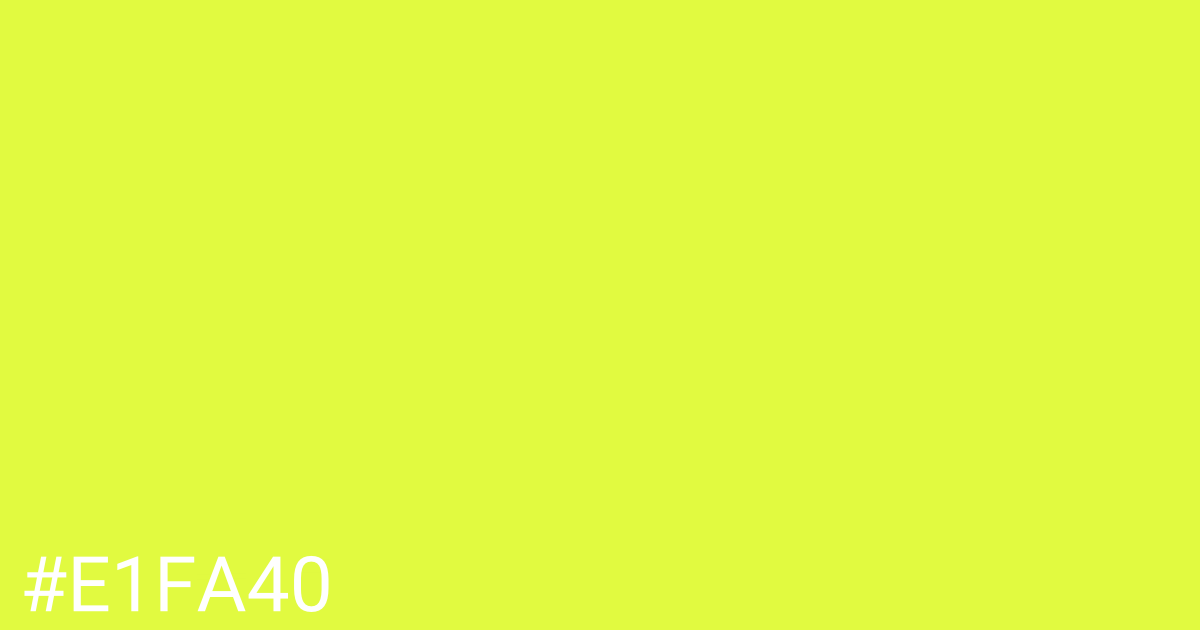 Hex color #e1fa40 graphic