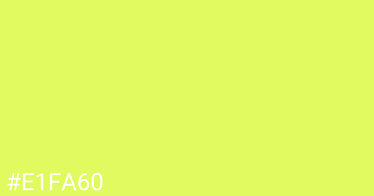 Hex color #e1fa60 graphic