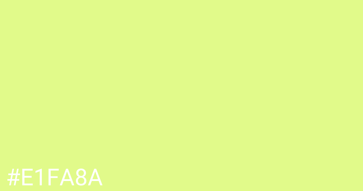 Hex color #e1fa8a graphic