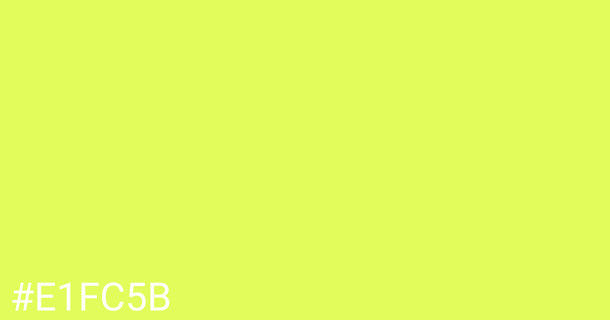 Hex color #e1fc5b graphic