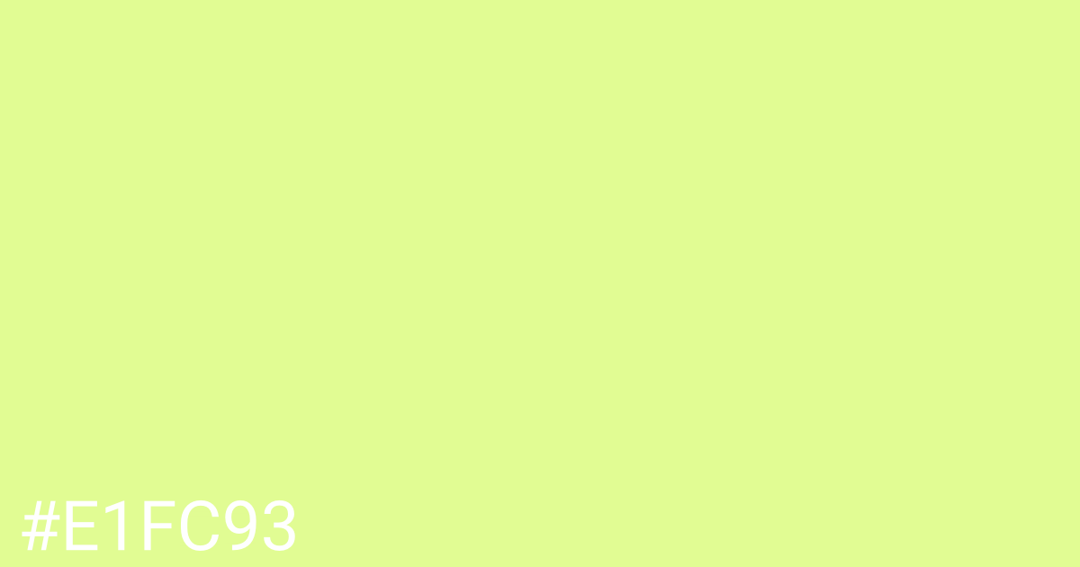 Hex color #e1fc93 graphic