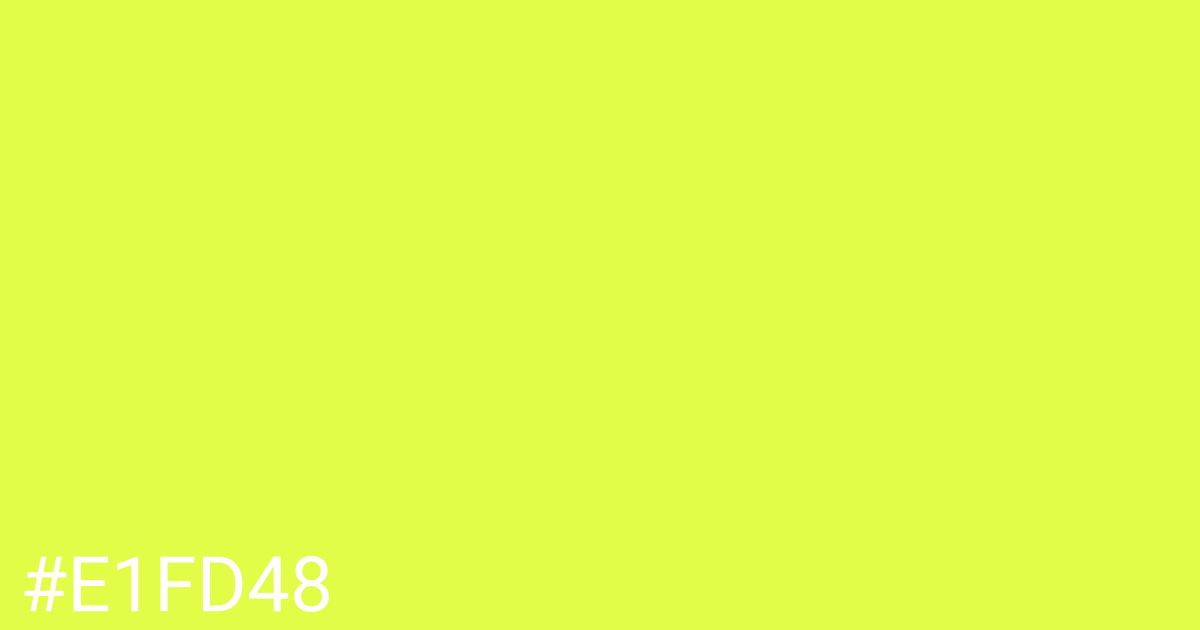 Hex color #e1fd48 graphic