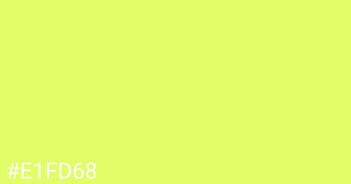 Hex color #e1fd68 graphic