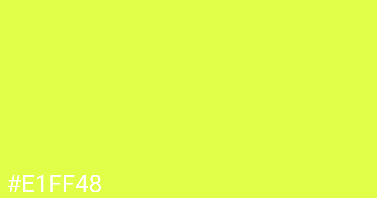 Hex color #e1ff48 graphic