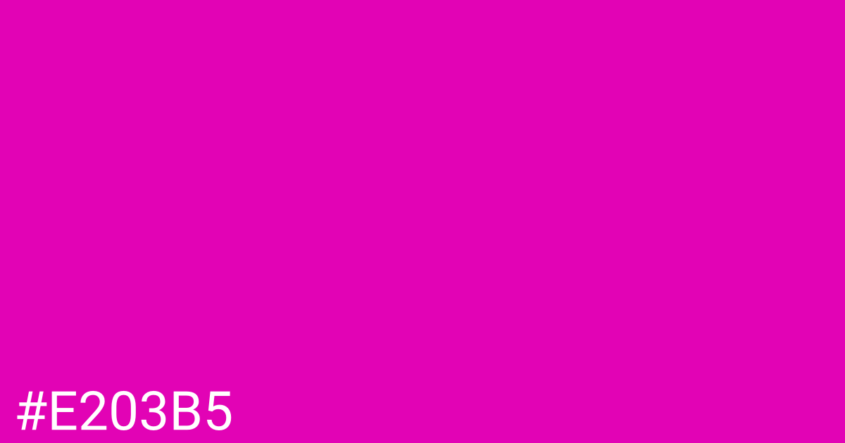 Hex color #e203b5 graphic