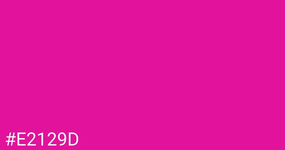 Hex color #e2129d graphic