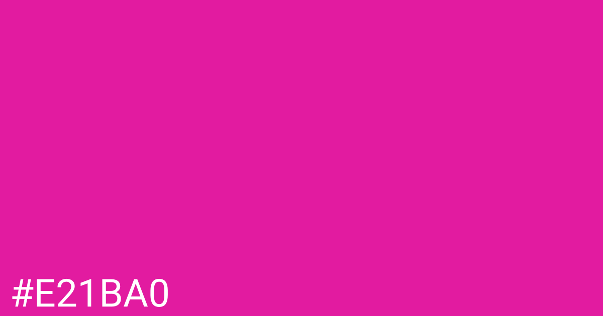 Hex color #e21ba0 graphic