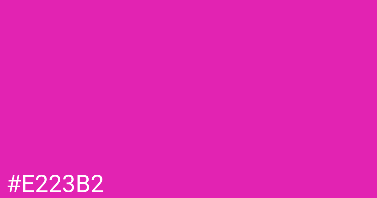 Hex color #e223b2 graphic