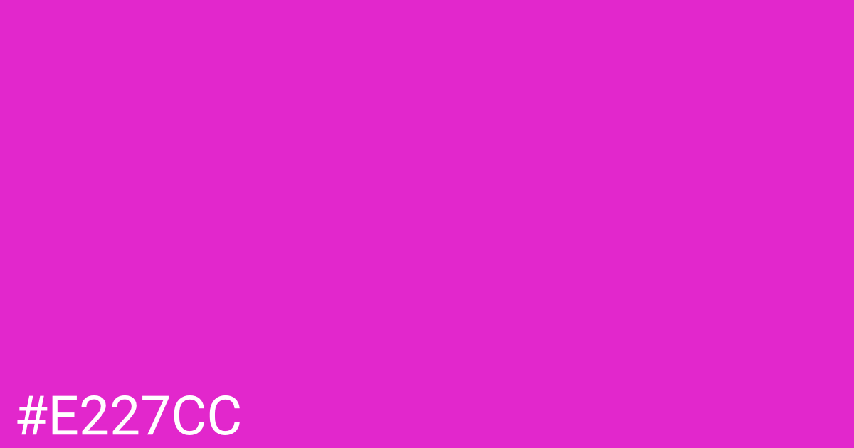 Hex color #e227cc graphic