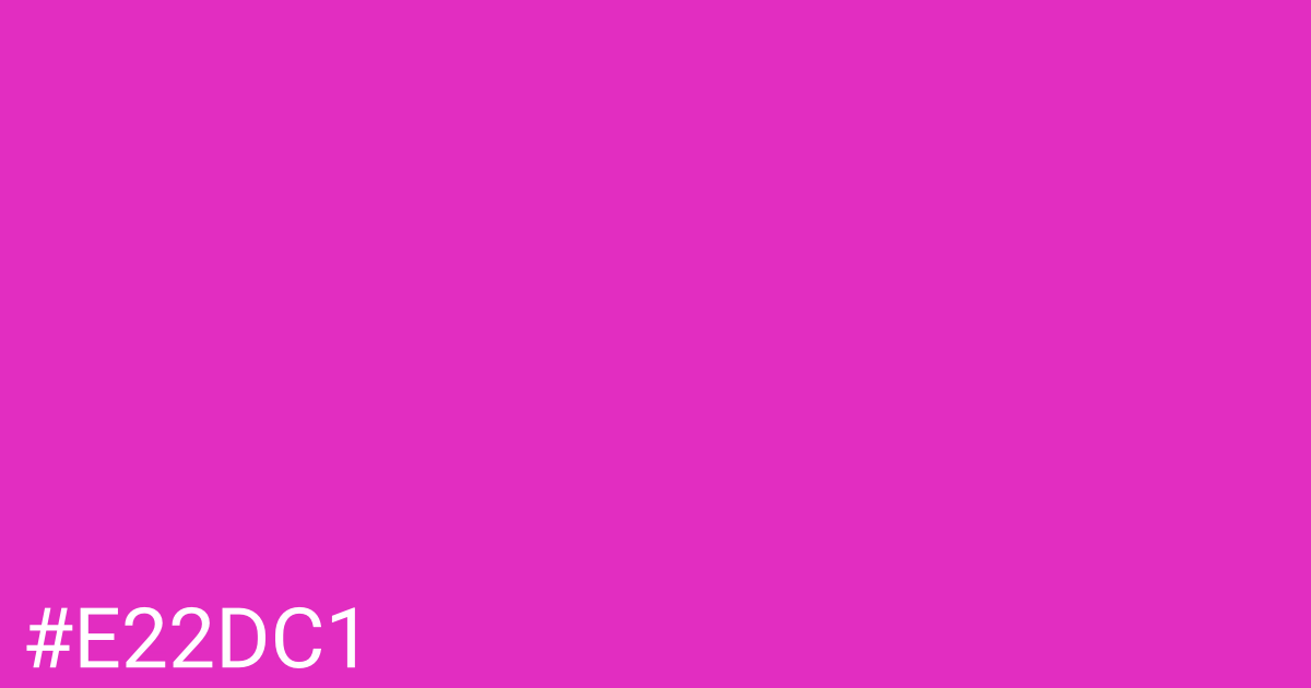 Hex color #e22dc1 graphic