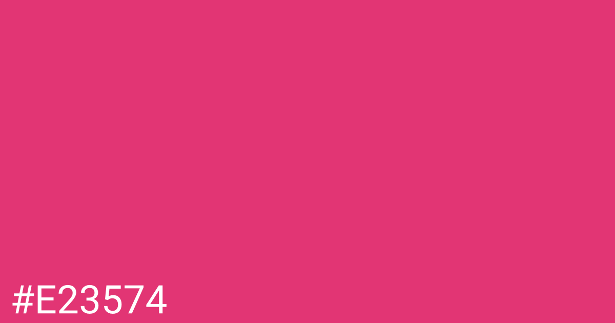 Hex color #e23574 graphic