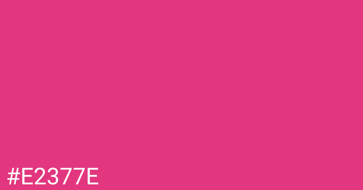 Hex color #e2377e graphic