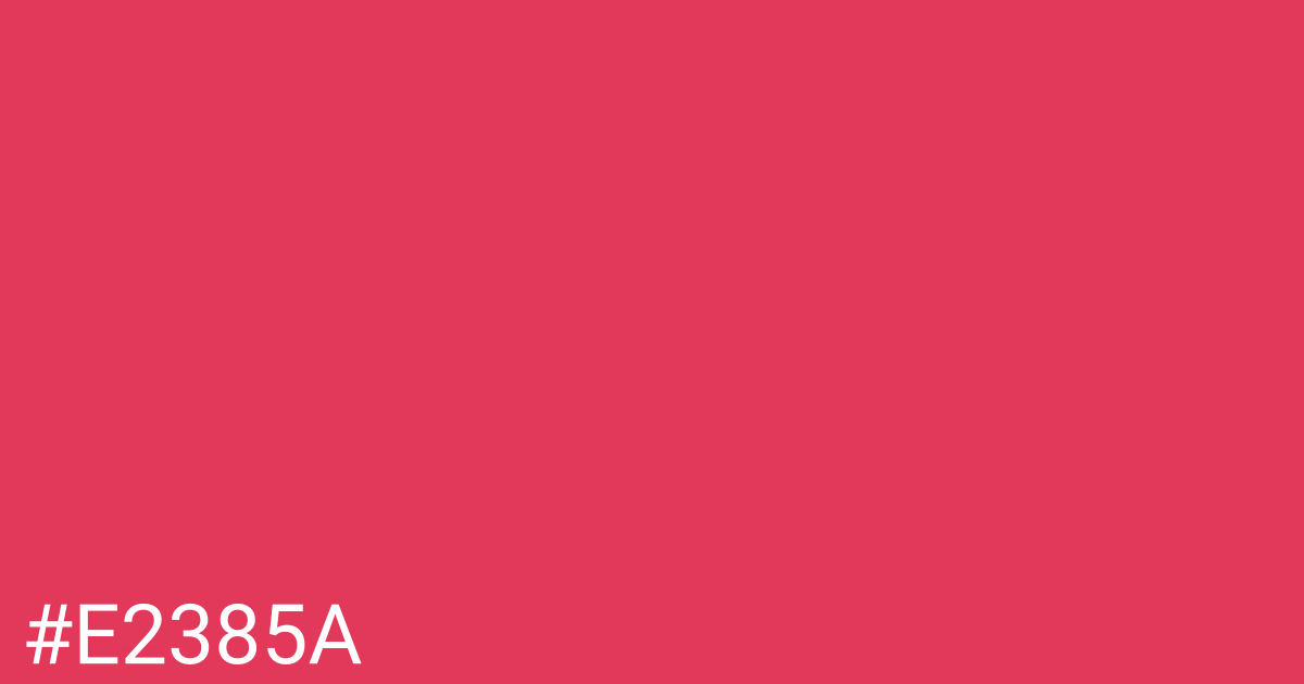Hex color #e2385a graphic