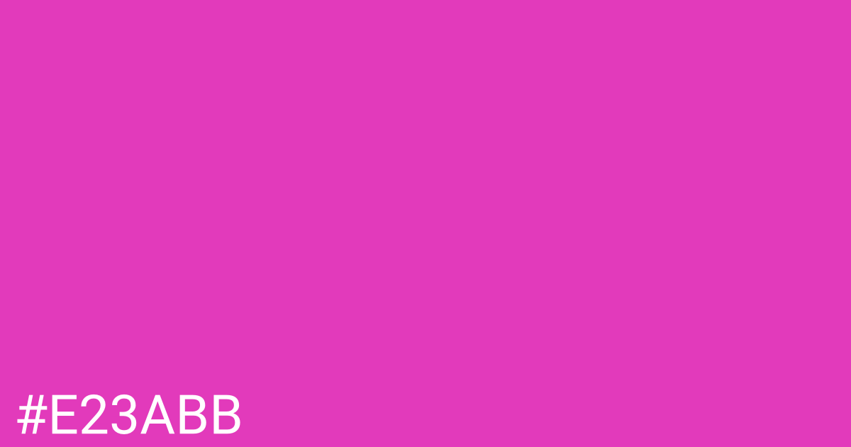 Hex color #e23abb graphic