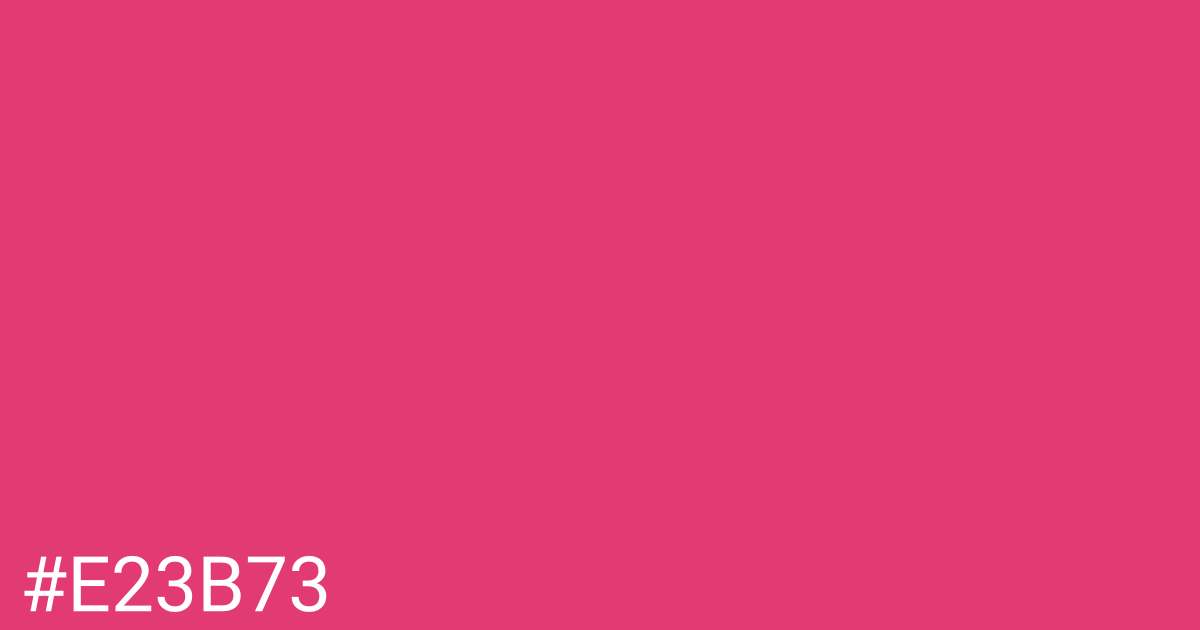 Hex color #e23b73 graphic