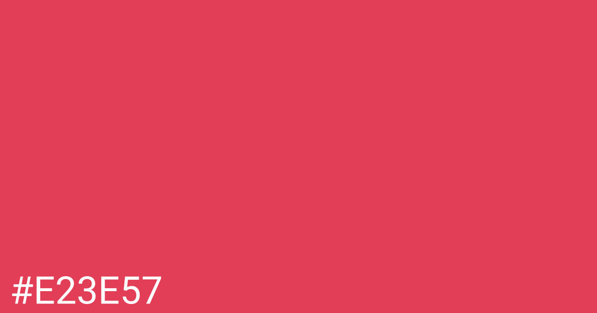 Hex color #e23e57 graphic