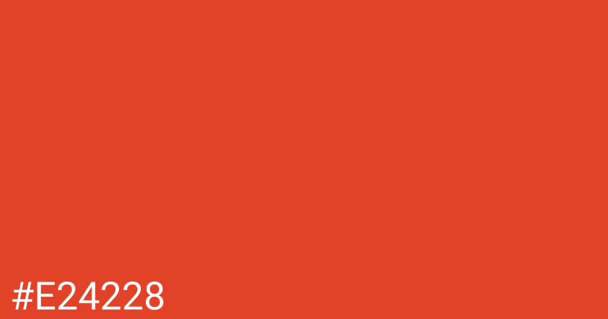 Hex color #e24228 graphic