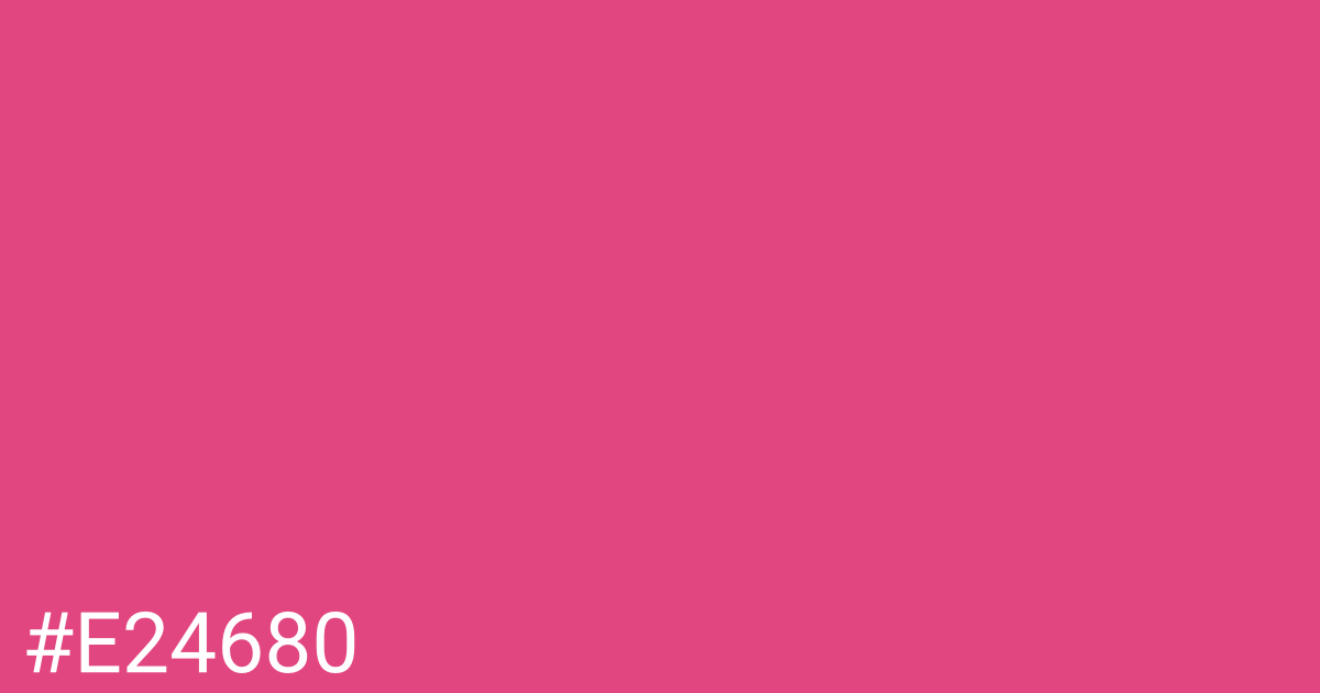 Hex color #e24680 graphic