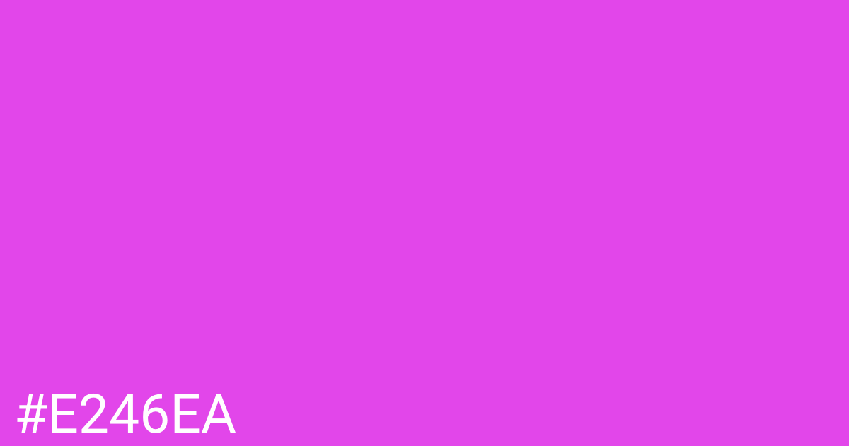 Hex color #e246ea graphic