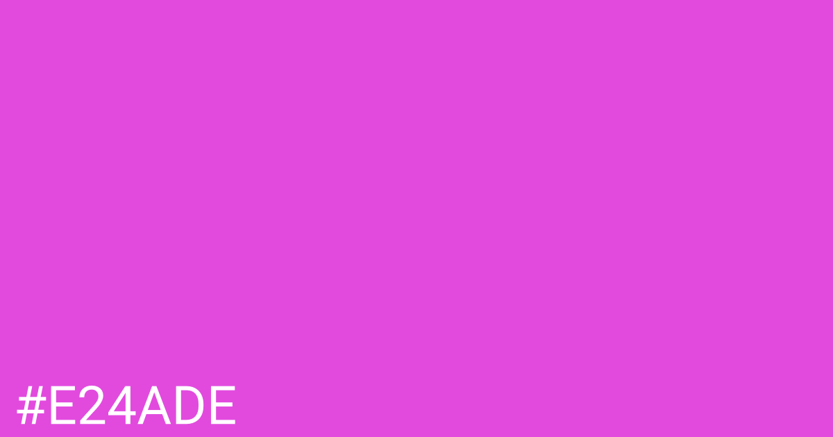 Hex color #e24ade graphic