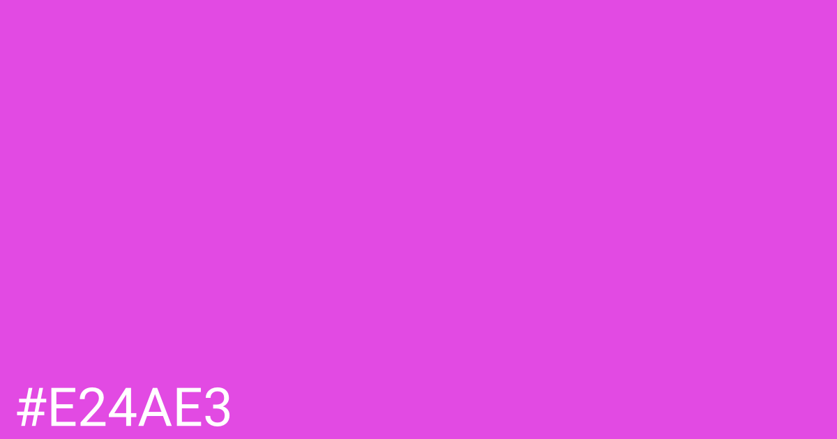 Hex color #e24ae3 graphic