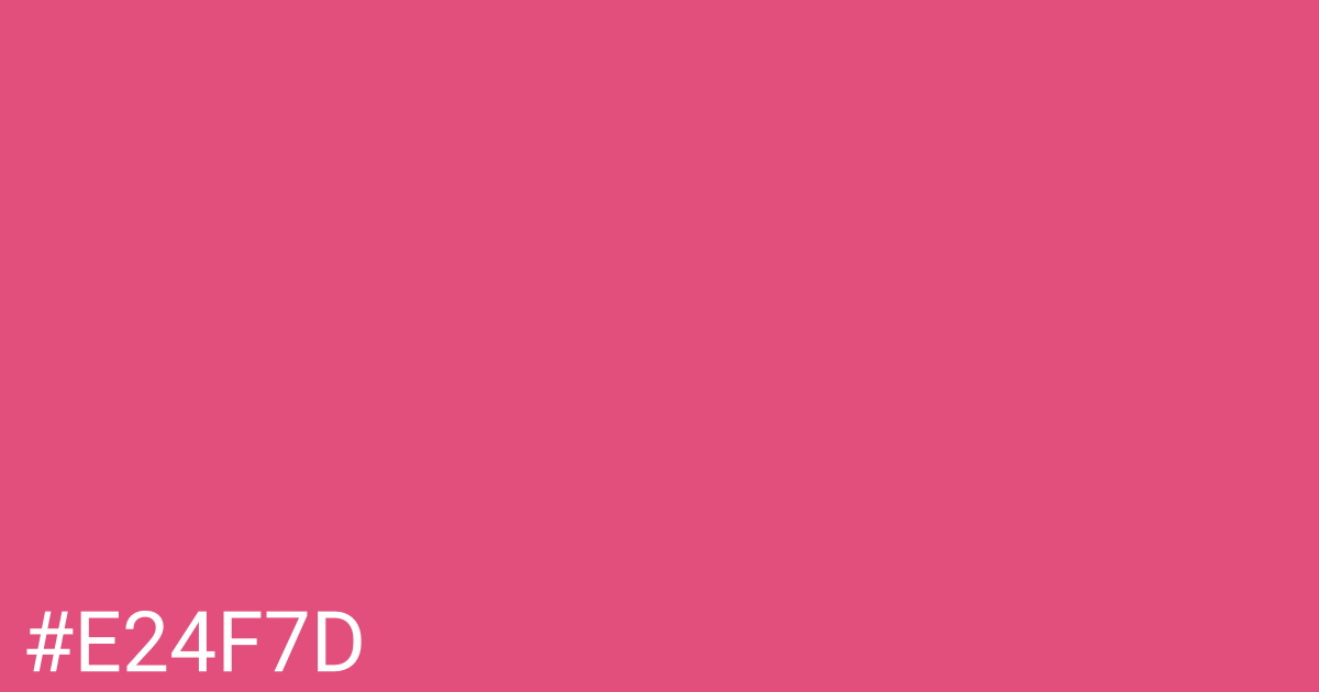 Hex color #e24f7d graphic
