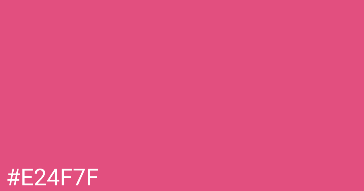 Hex color #e24f7f graphic