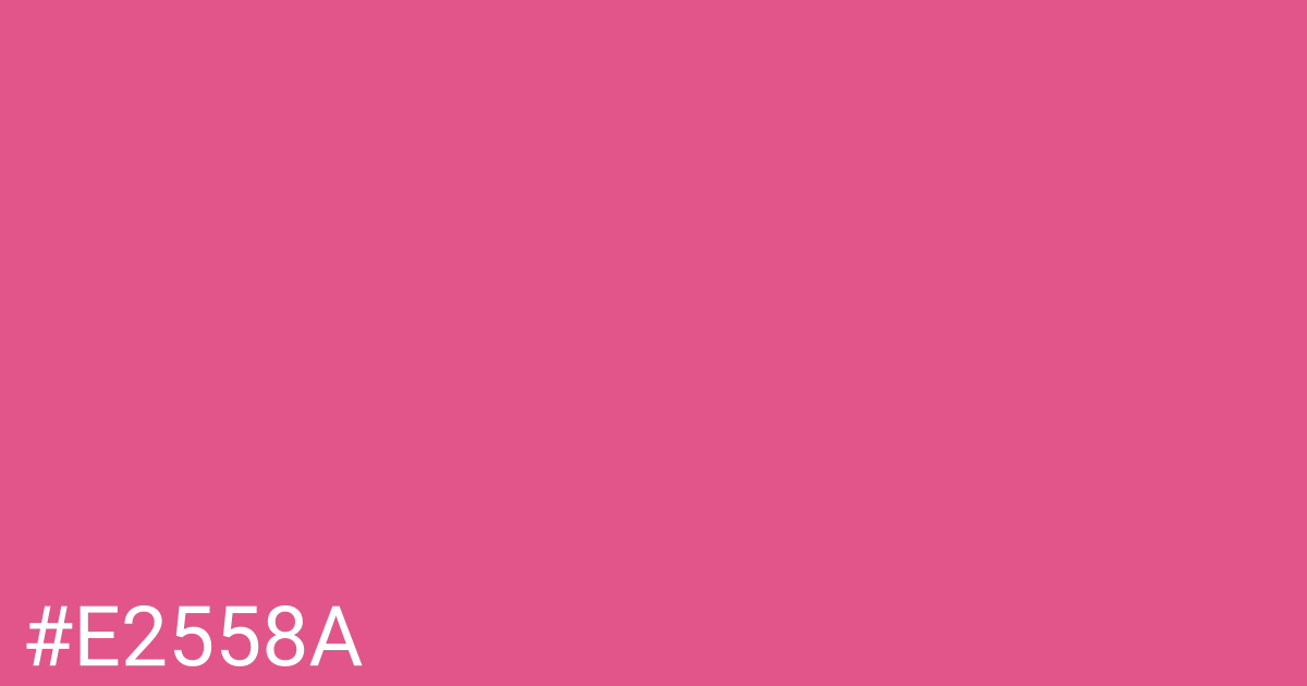 Hex color #e2558a graphic