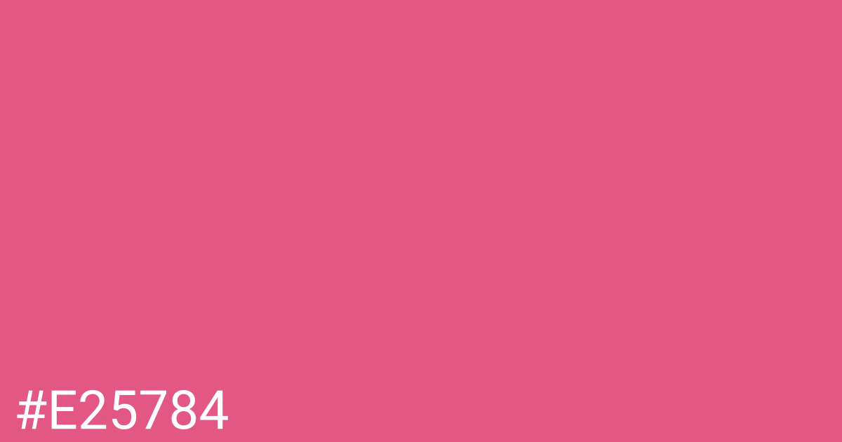 Hex color #e25784 graphic