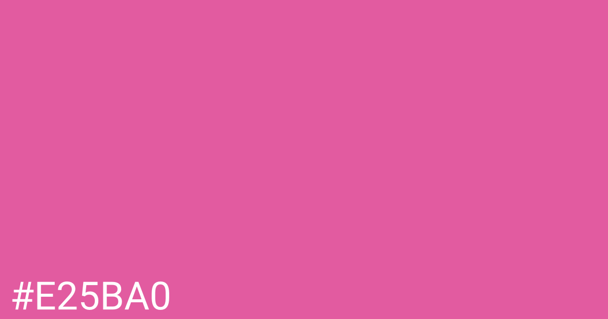 Hex color #e25ba0 graphic
