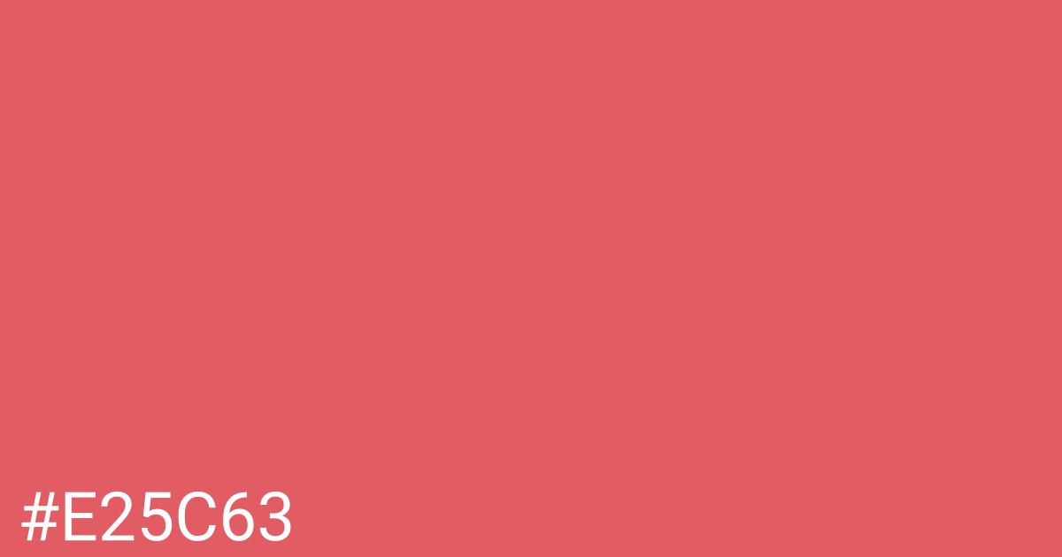 Hex color #e25c63 graphic