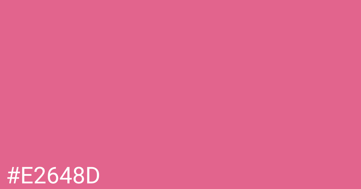 Hex color #e2648d graphic