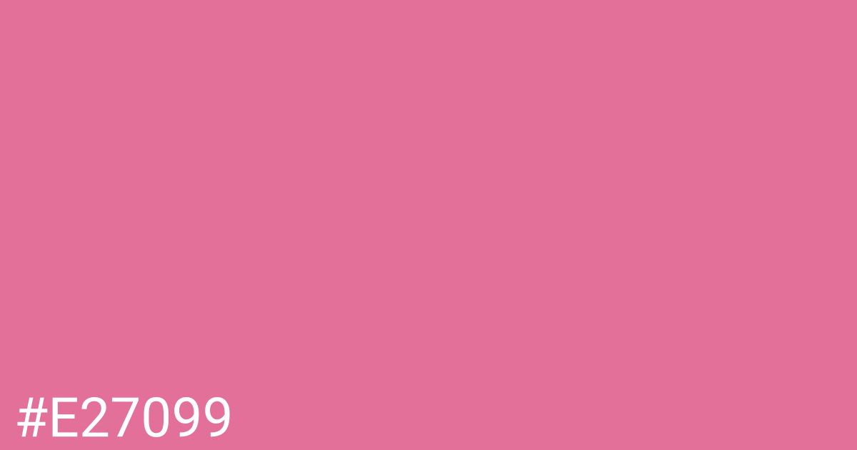 Hex color #e27099 graphic