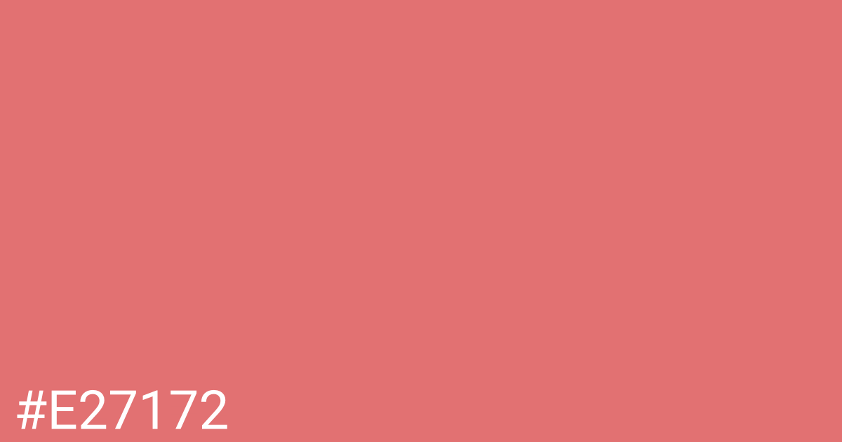 Hex color #e27172 graphic