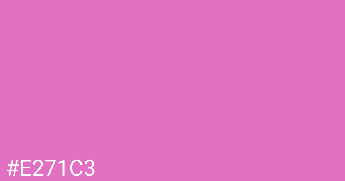 Hex color #e271c3 graphic