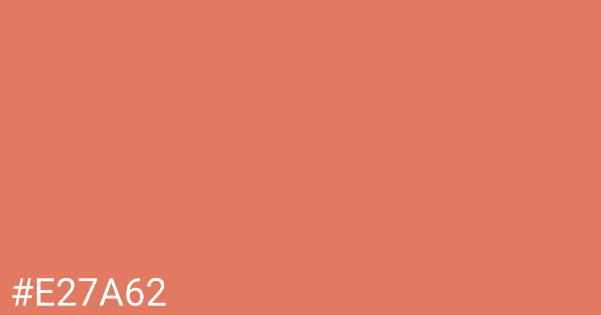 Hex color #e27a62 graphic