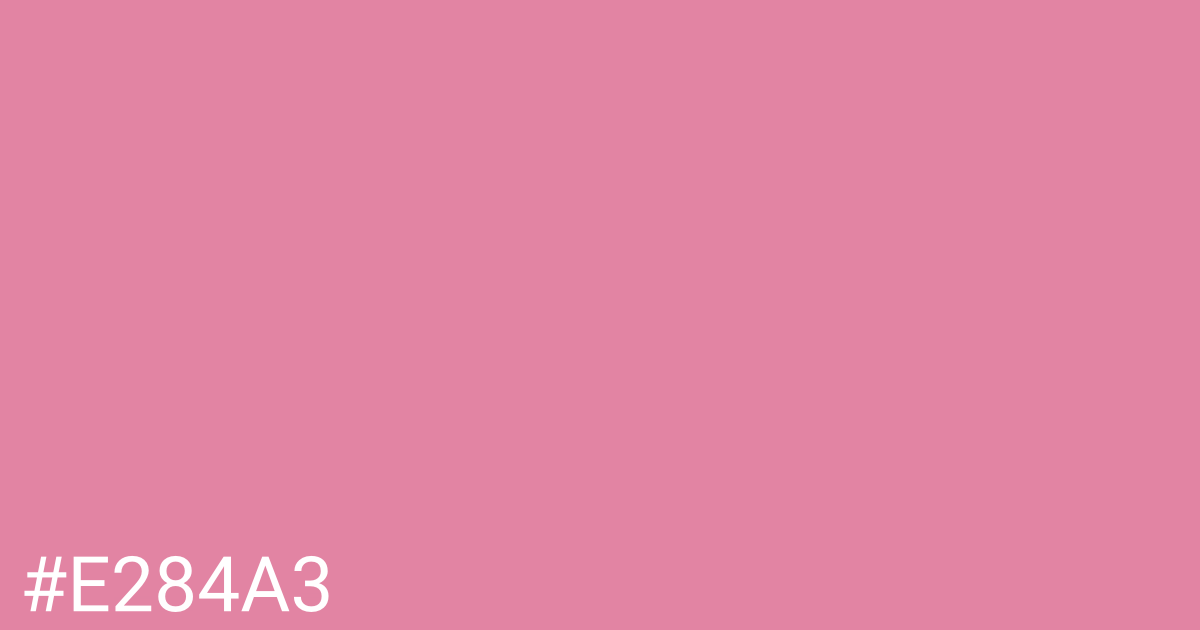 Hex color #e284a3 graphic