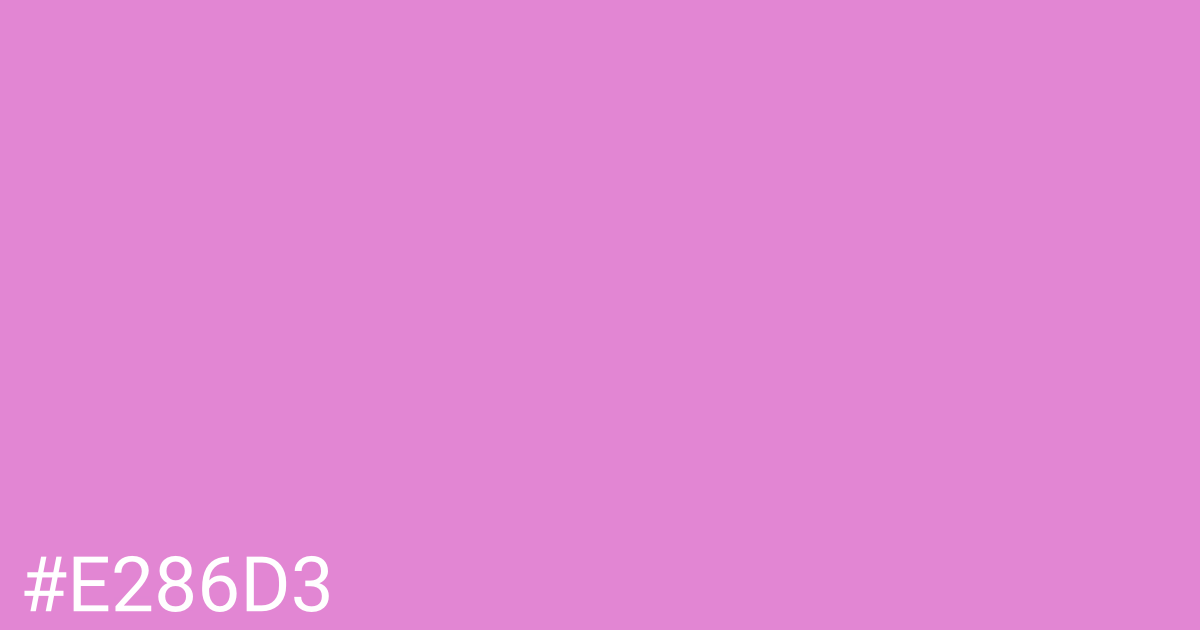 Hex color #e286d3 graphic